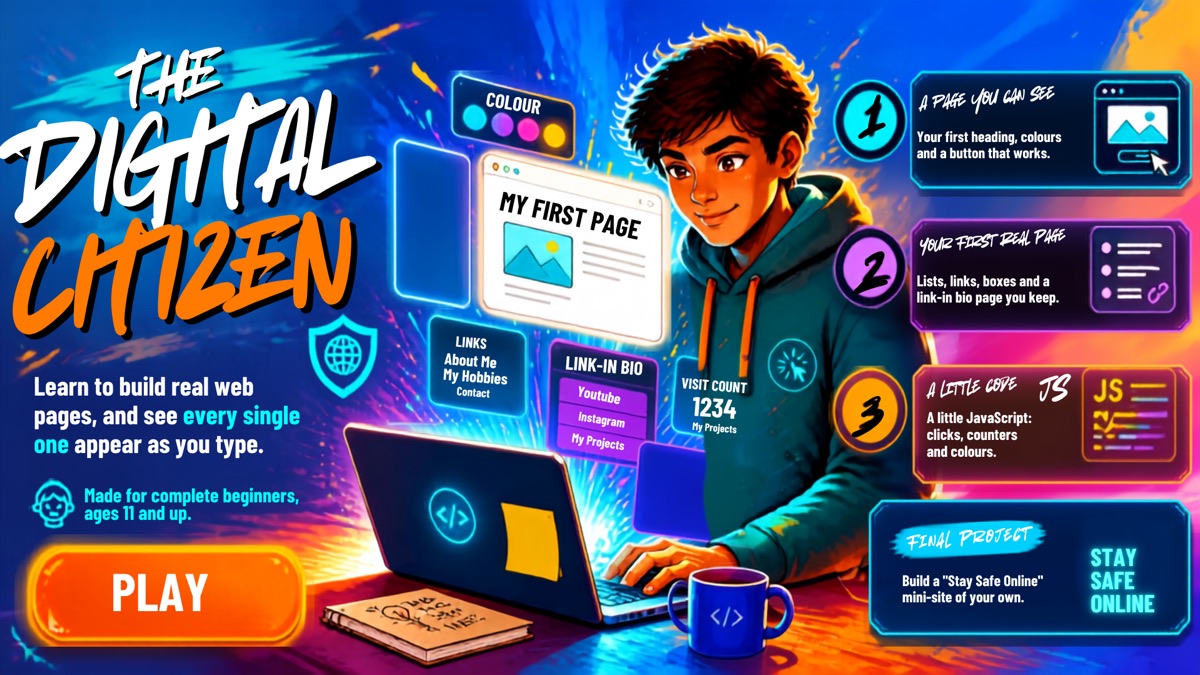 The Digital Citizen: learn to build real web pages and see every one appear as you type